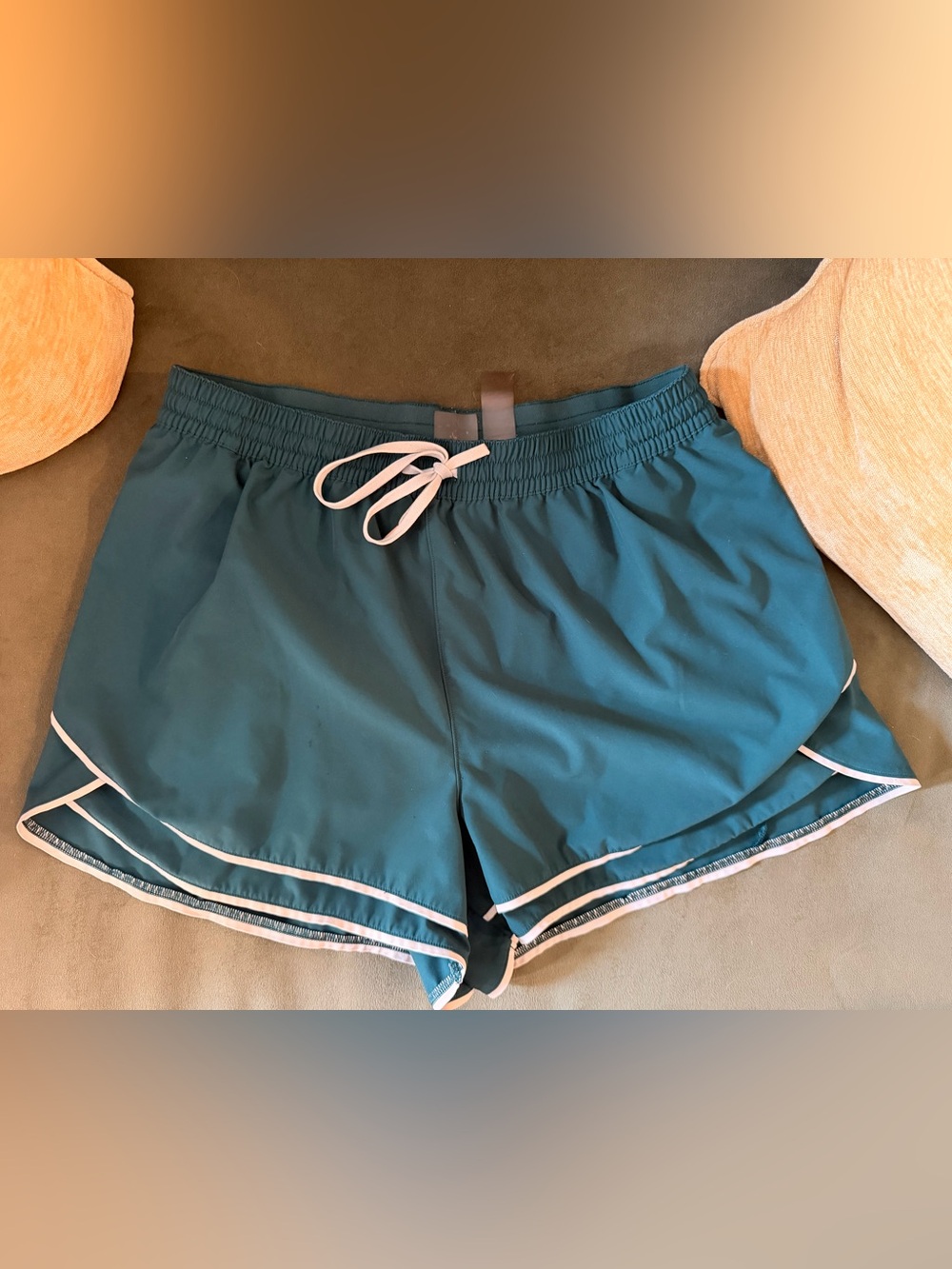 CALIA by Carrie Underwood Teal Athletic Shorts with White Trim
